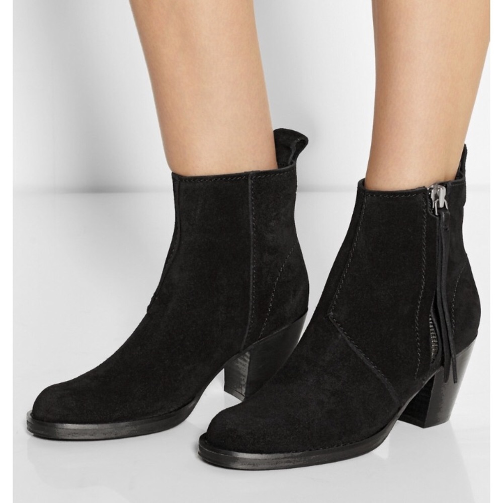 Acne Pistol Suede Boot size 36 Black